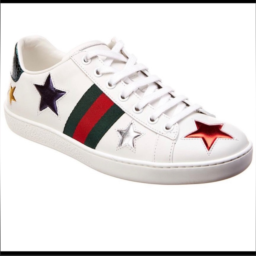 USED Gucci Star Gym Shoes Size 38